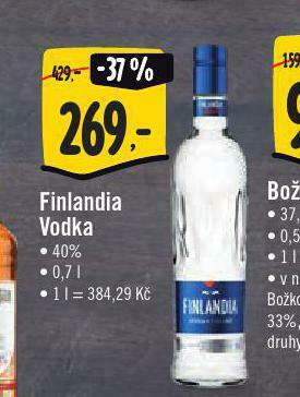 Jip Finlandia vodka nabídka