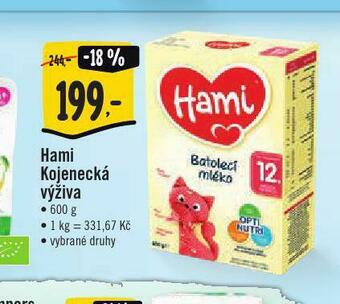 Jip Hami kojenecká výživa nabídka