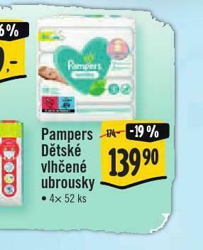 Jip Pampers dětské vlhčené ubrousky nabídka