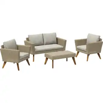 OBI Lounge zahradní proutěná sestava borup nabídka