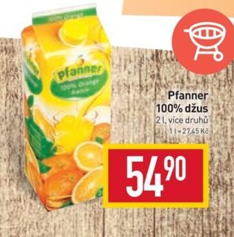 Billa Pfanner 100% džus nabídka