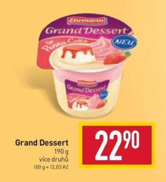Billa Grand Dessert nabídka
