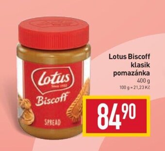 Billa Lotus Biscoff klasik pomazánka nabídka
