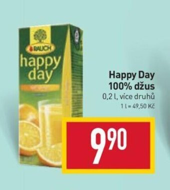 Billa Happy Day 100% džus nabídka