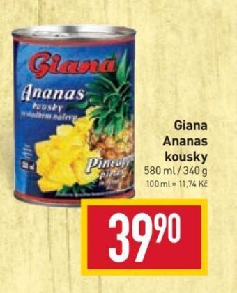 Billa Giana Ananas kousky nabídka