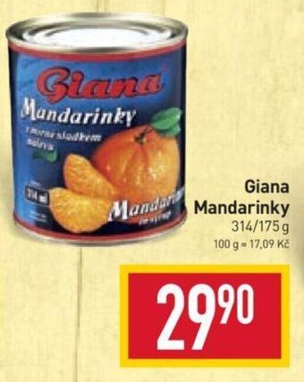 Billa Giana Mandarinky nabídka