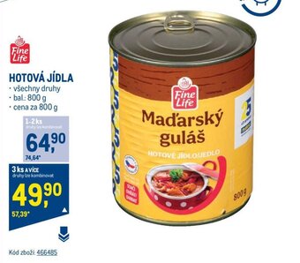 Makro HOTOVÁ JÍDLA nabídka