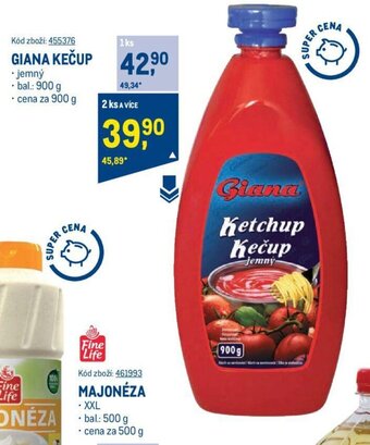 Makro GIANA KEČUP nabídka