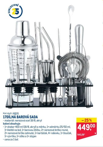 Makro 17DÍLNÁ BAROVÁ SADA nabídka