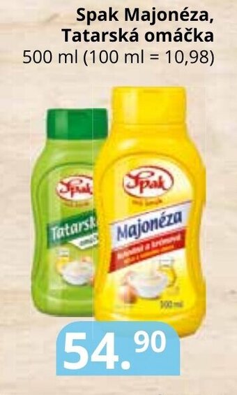 Potraviny CZ Spak Majonéza, Tatarská omáčka nabídka