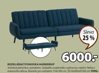 JYSK ROZKLÁDACÍ POHOVKA HARNDRUP nabídka