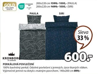 JYSK PERKÁLOVÁ POVLEČENÍ nabídka