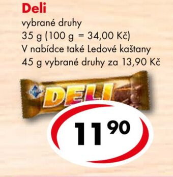 CBA Deli vybrané druhy nabídka