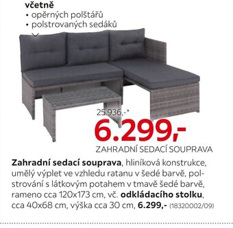 Kika Nábytek Zahradní sedací souprava nabídka