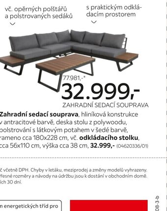 Kika Nábytek Zahradní sedací souprava nabídka