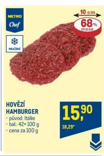 Makro HOVĚZÍ HAMBURGER nabídka