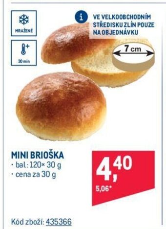 Makro MINI BRIOŠKA nabídka