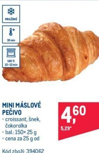 Makro MINI MÁSLOVÉ PEČIVO nabídka