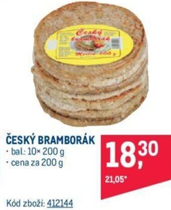 Makro ČESKÝ BRAMBORÁK nabídka