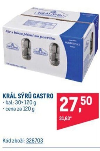Makro KRÁL SÝRŮ GASTRO nabídka