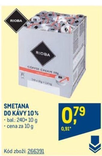 Makro SMETANA DO KÁVY 10% nabídka
