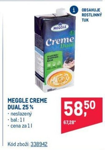 Makro MEGGLE CREME DUAL 25% nabídka