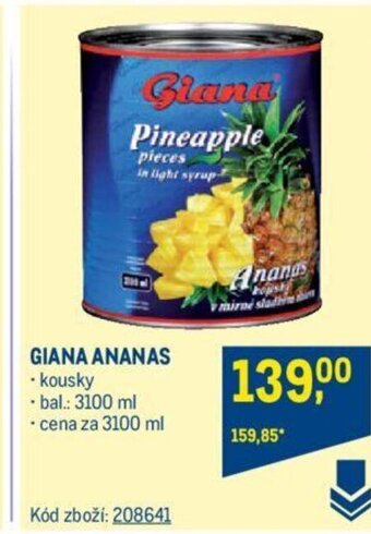 Makro GIANA ANANAS nabídka