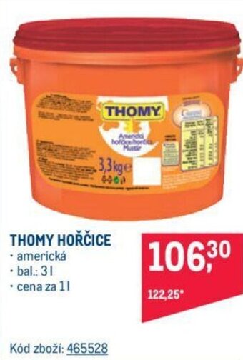 Makro THOMY HOŘČICE nabídka