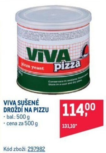 Makro VIVA SUŠENÉ DROŽDÍ NA PIZZU nabídka