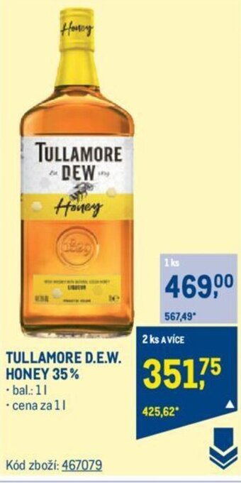 Makro TULLAMORE D.E.W. Honey 35% nabídka