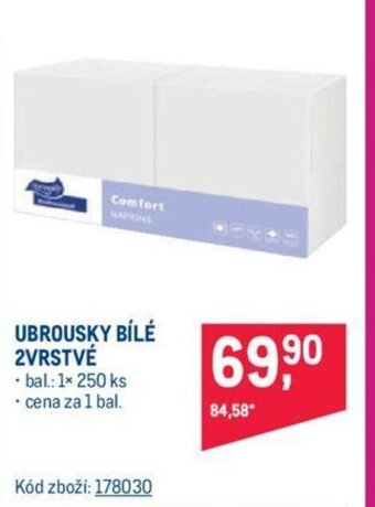 Makro UBROUSKY BÍLÉ 2VRSTVÉ nabídka