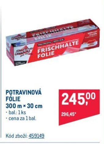 Makro POTRAVINOVÁ FÓLIE nabídka