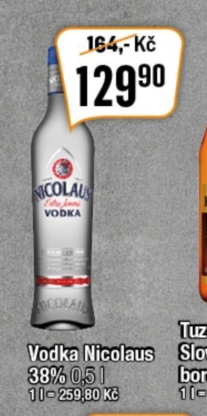 TEMPO Vodka Nicolaus 38% 0,5l nabídka