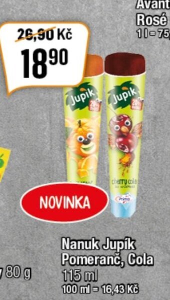 Nanuk Jupík Pomeranč, Cola 115 ml