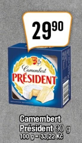 TEMPO Camembert Président 90 g nabídka