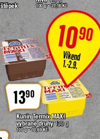 TEMPO Kunin Termix MAXI vybrané druhy 130 g nabídka