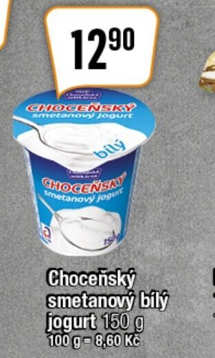 TEMPO Choceňský smetanový bílý jogurt 150 g nabídka