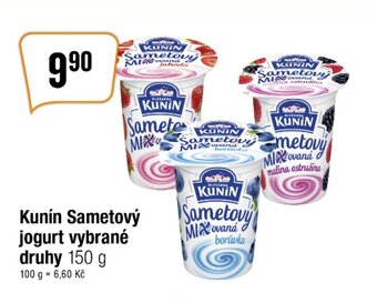 TEMPO Kunín Sametový jogurt vybrané druhy nabídka