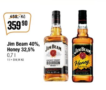 TEMPO Jim Beam 40%, Honey 32,5% nabídka