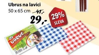 Ubrus na lavici