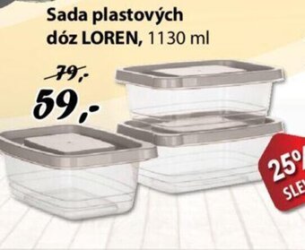PRIOR Sada plastových dóz LOREN, nabídka