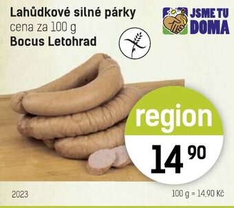 Konzum Lahůdkové silné párky nabídka