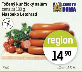 Konzum Točený kunčický salám nabídka