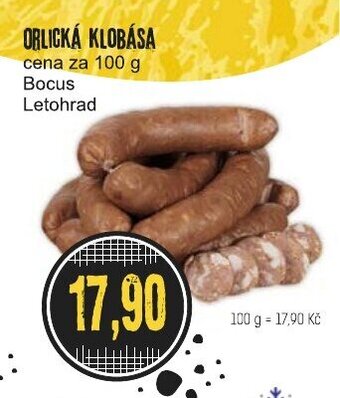 Konzum ORLICKÁ KLOBÁSA nabídka