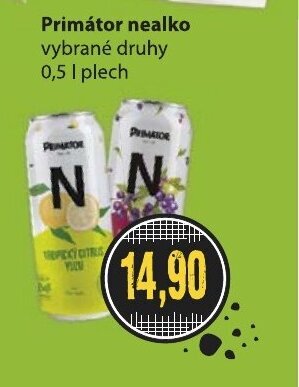 Konzum Primátor nealko nabídka