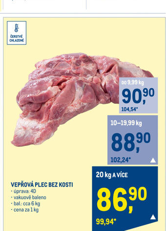 Makro VEPŘOVÁ PLEC BEZ KOSTI nabídka