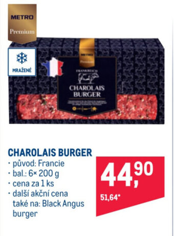 Makro CHAROLAIS BURGER nabídka
