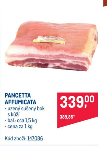 Makro PANCETTA AFFUMICATA nabídka