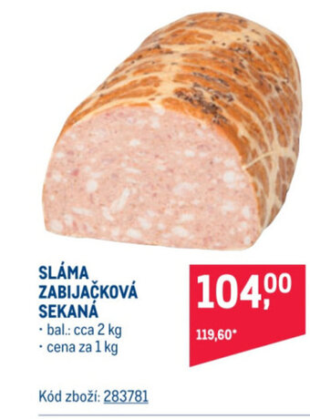 Makro SLÁMA ZABIJAČKOVÁ SEKANÁ nabídka