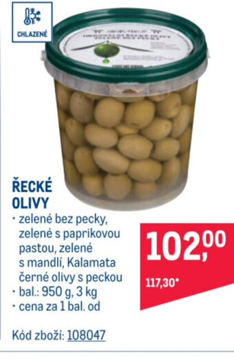 Makro ŘECKÉ OLIVY nabídka